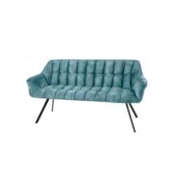 Ławka LUISA 165 cm niebieska petrol*Invicta Interior Outlet