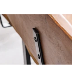 Ławka MAMMUT 200 cm nogi U drewno akacja kolorze miodu*Invicta Interior Best