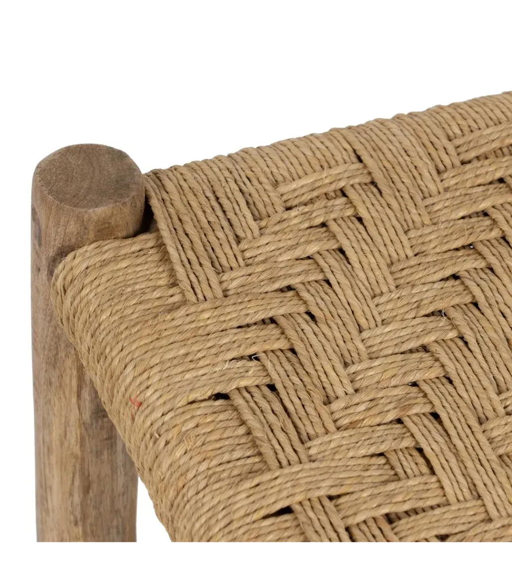 Ławka NEBERNLI 92 cm drewno mango naturalna*Zona-Design Discount