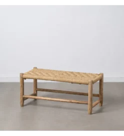 Ławka NEBERNLI 92 cm drewno mango naturalna*Zona-Design Discount