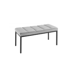 Ławka OLIWIA II 80 cm jasnoszara*Invicta Interior Clearance