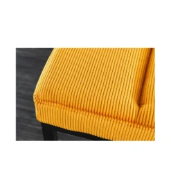 Ławka OLIWIA II 80 cm sztruks musztardowo- żółta*Invicta Interior Outlet