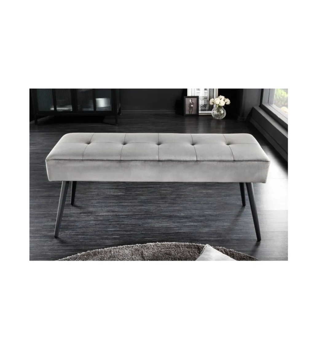 Ławka OLIWIA III 100 cm ciemnoszara*Invicta Interior New