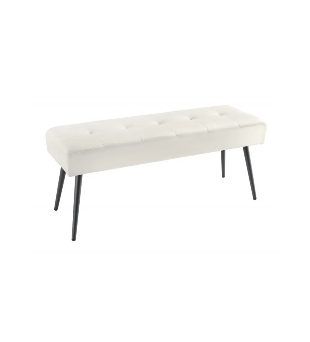Ławka OLIWIA III 100 cm kremowa*Invicta Interior Discount