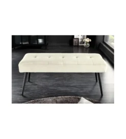 Ławka OLIWIA III 100 cm kremowa*Invicta Interior Discount
