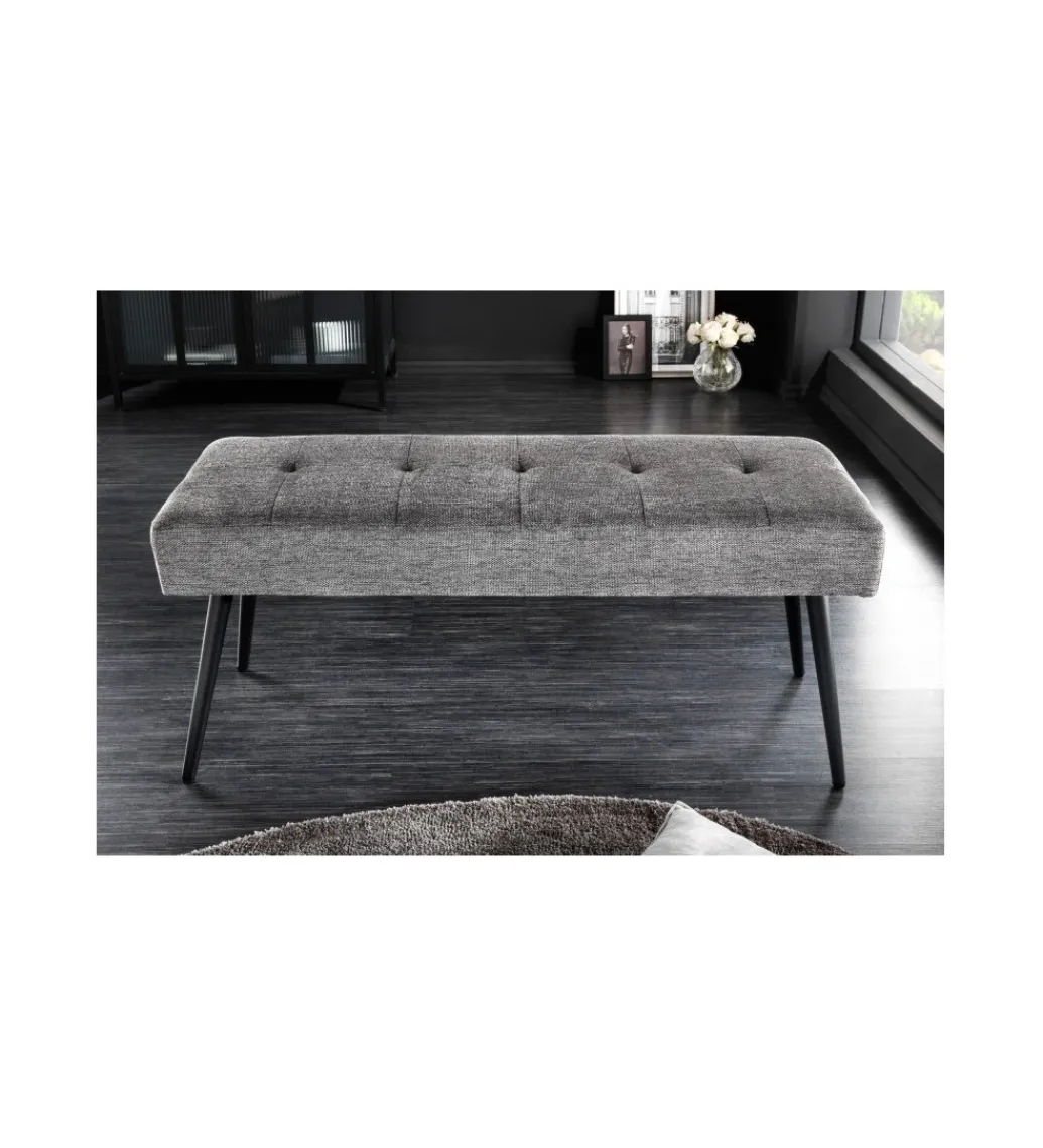 Ławka OLIWIA III 100 cm szara*Invicta Interior Sale