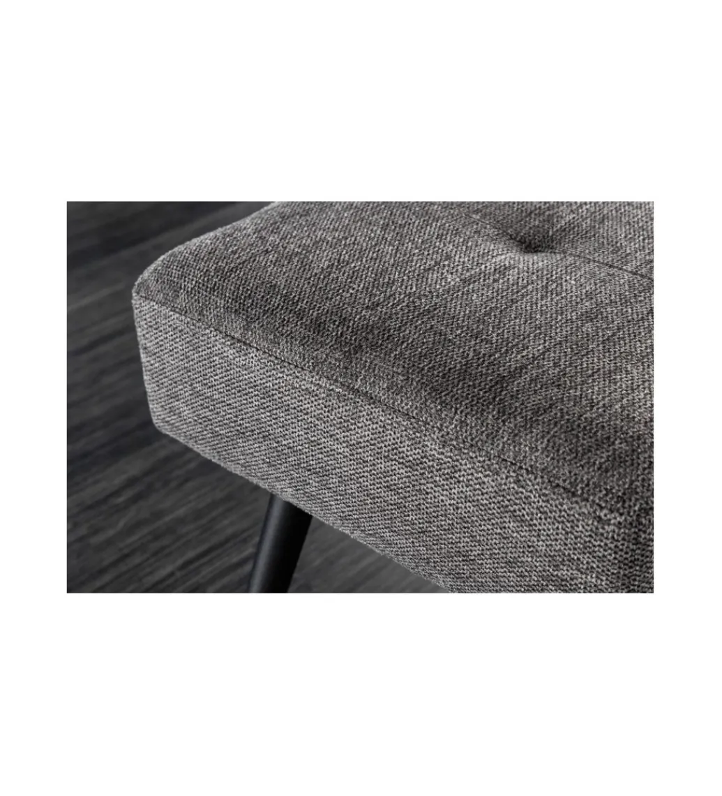 Ławka OLIWIA III 100 cm szara*Invicta Interior Sale