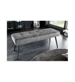 Ławka OLIWIA III 100 cm szara*Invicta Interior Sale