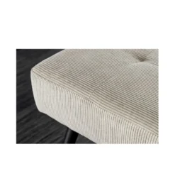Ławka OLIWIA III 100 cm szturks jasnoszara*Invicta Interior Discount