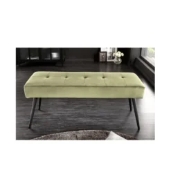 Ławka OLIWIA III 100 cm zielona*Invicta Interior Discount