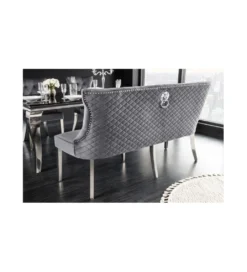 Ławka OXANA Modern Barock 164 cm Szara*Invicta Interior Clearance