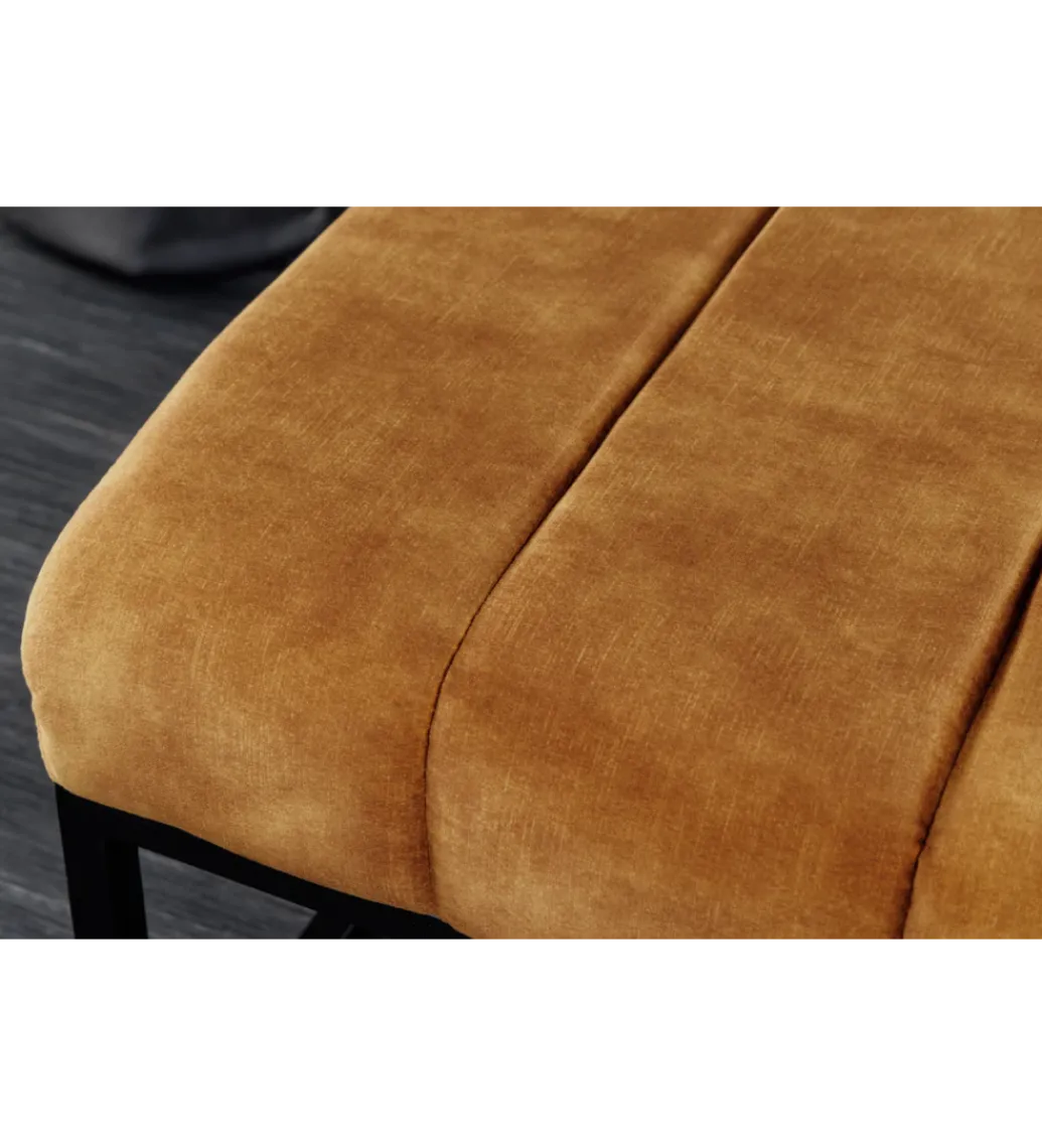 Ławka PETIT BEAUTÉ 110 cm musztardowa*Invicta Interior Outlet