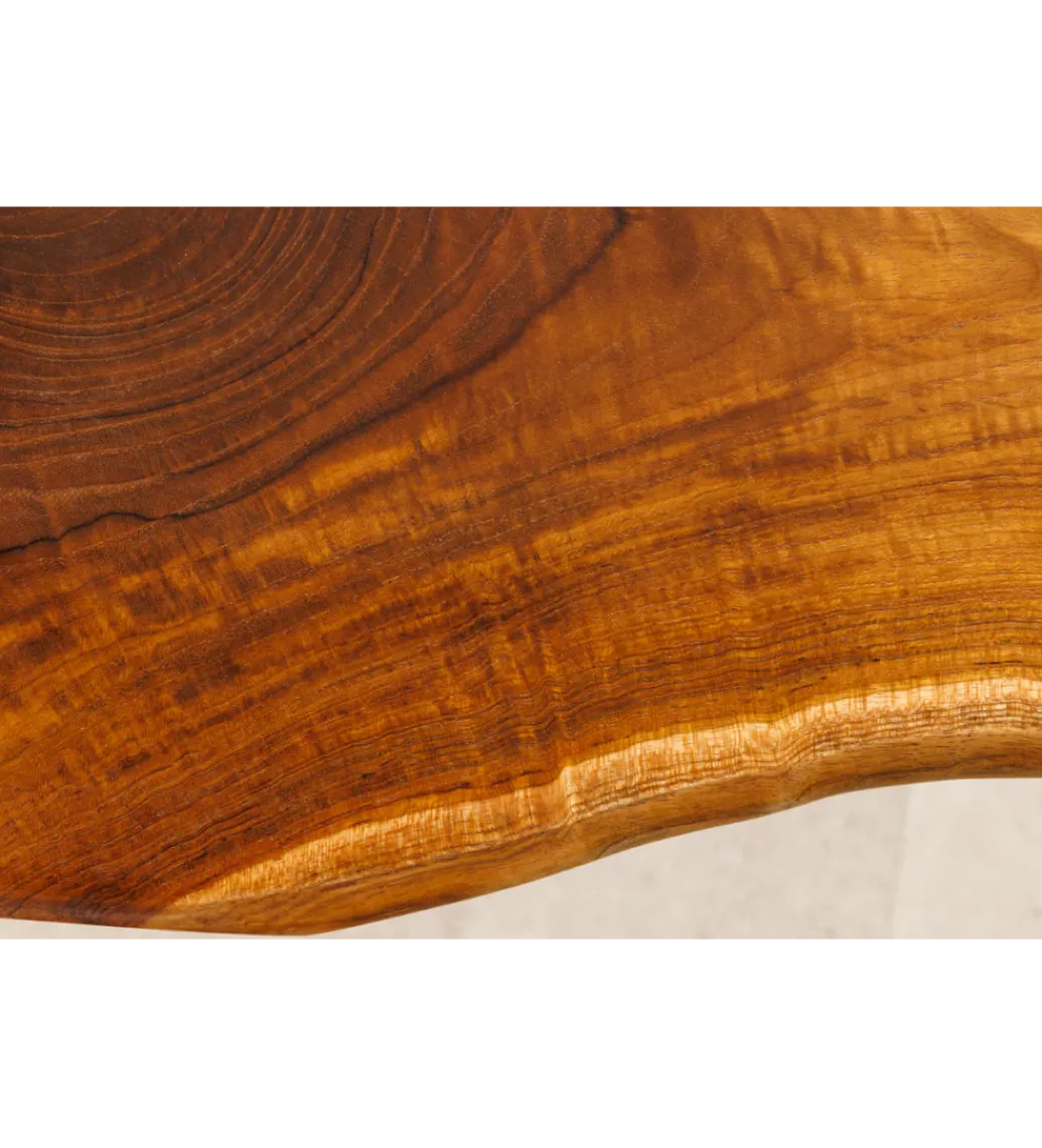 Ławka ROOT 100 cm drewno teak naturalny brąz*Invicta Interior - przedsprzedaż Best