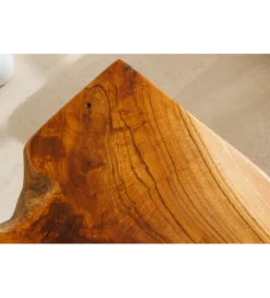 Ławka ROOT 100 cm drewno teak naturalny brąz*Invicta Interior - przedsprzedaż Best
