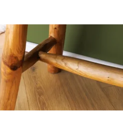 Ławka ROOT 100 cm drewno teak naturalny brąz*Invicta Interior New