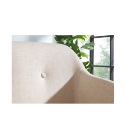 Ławka Scandinavia beżowa 116 cm*Invicta Interior Best