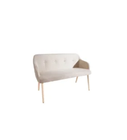 Ławka Scandinavia beżowa 116 cm*Invicta Interior Best