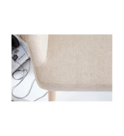 Ławka Scandinavia beżowa 116 cm*Invicta Interior Best