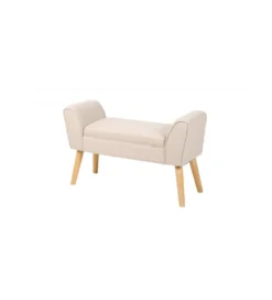 Ławka Scarlett 90 cm beżowa*Invicta Interior Hot