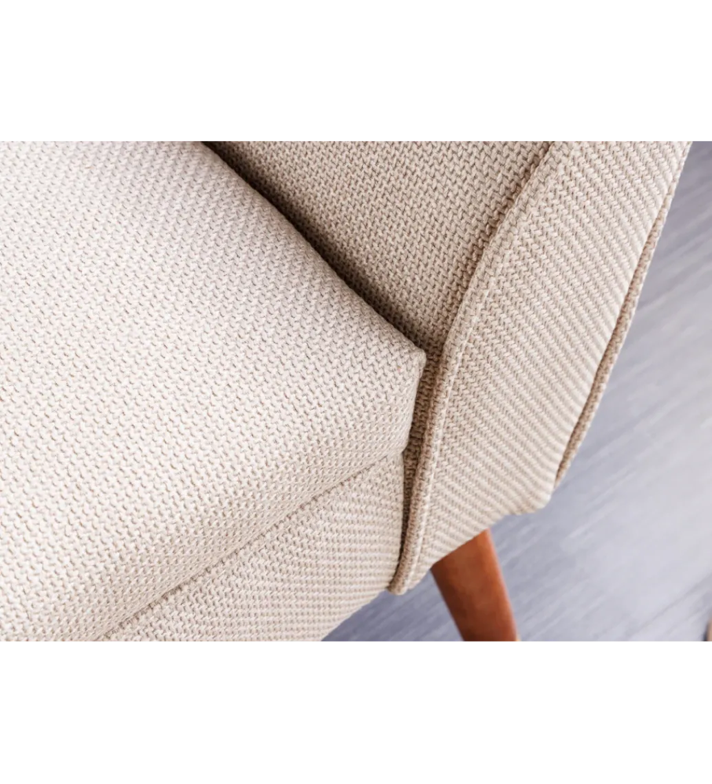 Ławka SCARLETT 90 cm beżowa*Invicta Interior Outlet