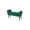 Ławka SCARLETT 90 cm szmaragdowa*Invicta Interior Hot