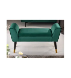 Ławka SCARLETT 90 cm szmaragdowa*Invicta Interior Hot