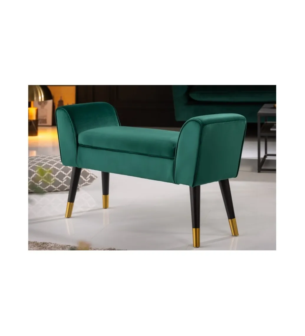 Ławka SCARLETT 90 cm szmaragdowa*Invicta Interior Hot