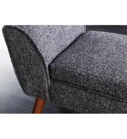 Ławka SCARLETT 90 cm tkanina bouclé antracyt*Invicta Interior Best
