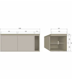 Ławka SETTLE 108 cm dust*WOOOD Outlet