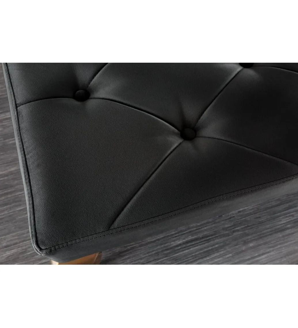 Ławka TRENTINO Modern Barock 172 cm czarna*Invicta Interior Sale
