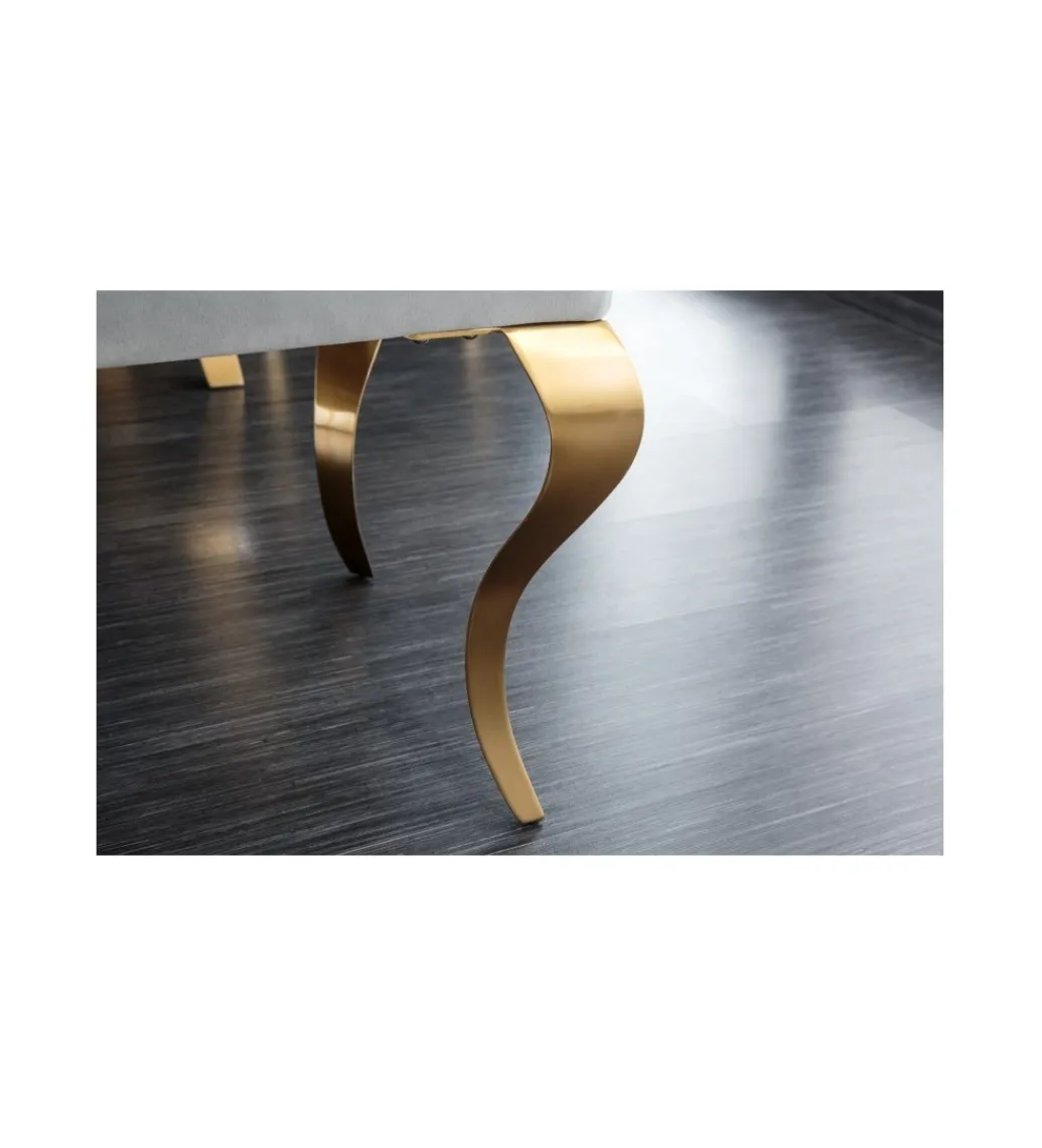 Ławka TRENTINO Modern Barock 172 cm szara*Invicta Interior Sale