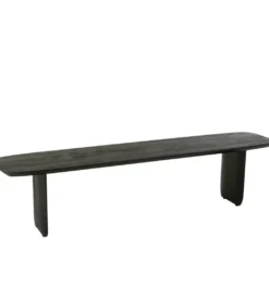 Ławka VIOLEN 190 cm drewno akacja czarna*J-Line Sale
