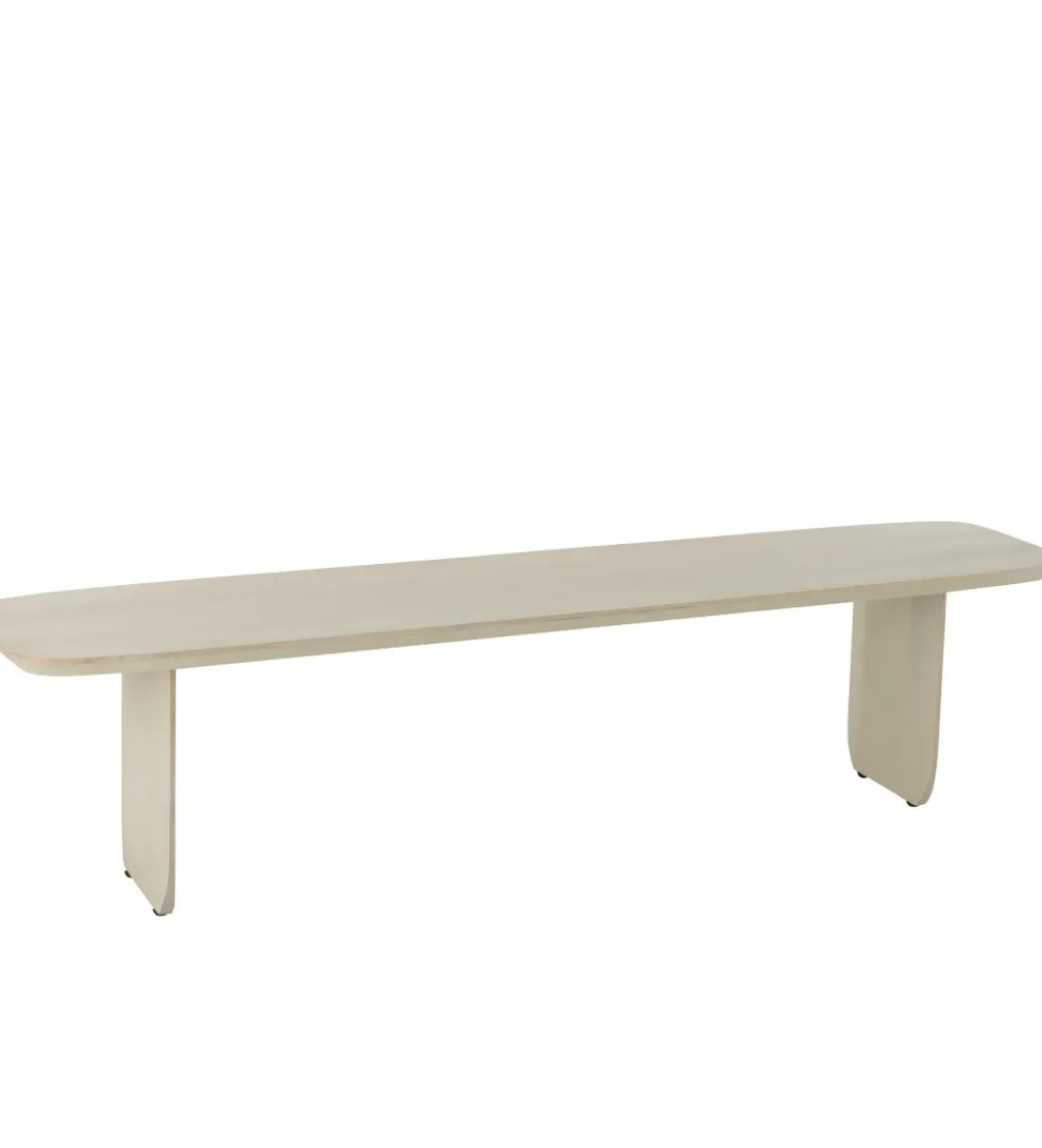 Ławka VIOLEN 190 cm drewno akcja biała*J-Line Outlet