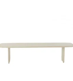 Ławka VIOLEN 190 cm drewno akcja biała*J-Line Outlet