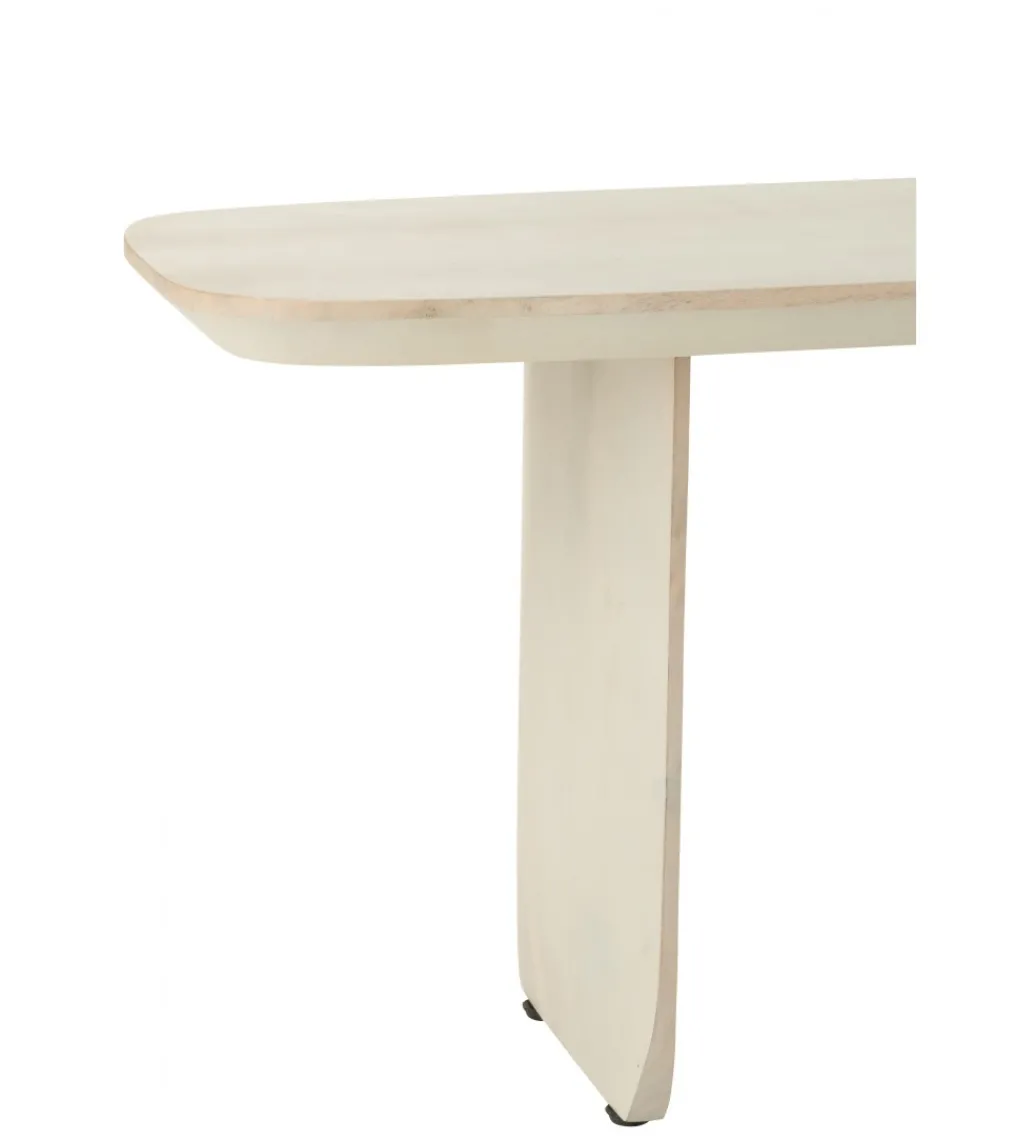 Ławka VIOLEN 190 cm drewno akcja biała*J-Line Outlet
