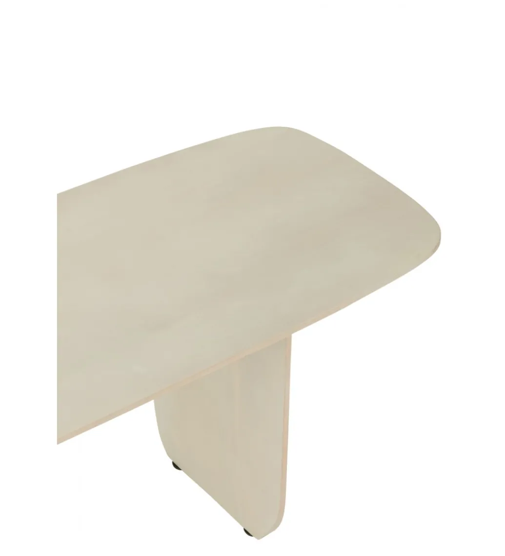 Ławka VIOLEN 190 cm drewno akcja biała*J-Line Outlet