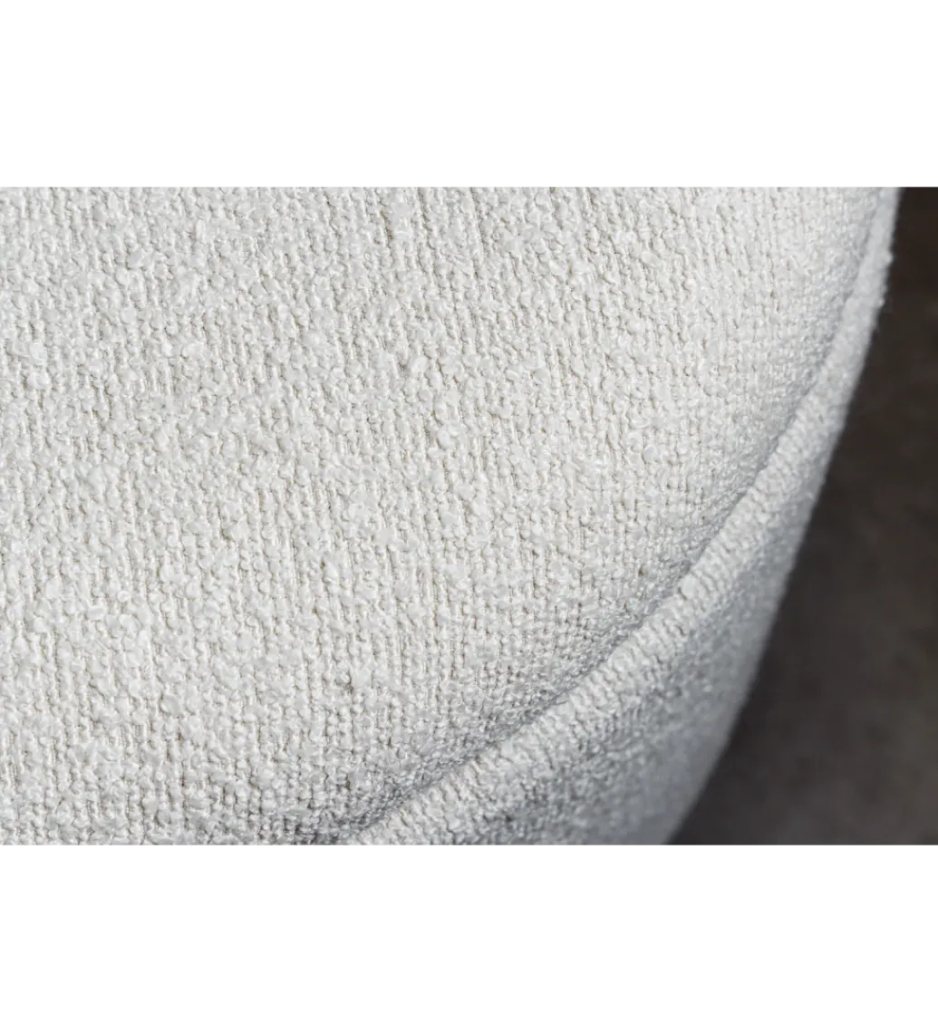 Ławka VOQUE 110 cm z pojemnikiem Bouclé kremowo biała*Invicta Interior Discount