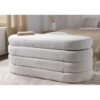 Ławka VOQUE 115 cm z pojemnikiem Bouclé kremowo biała*Invicta Interior Discount