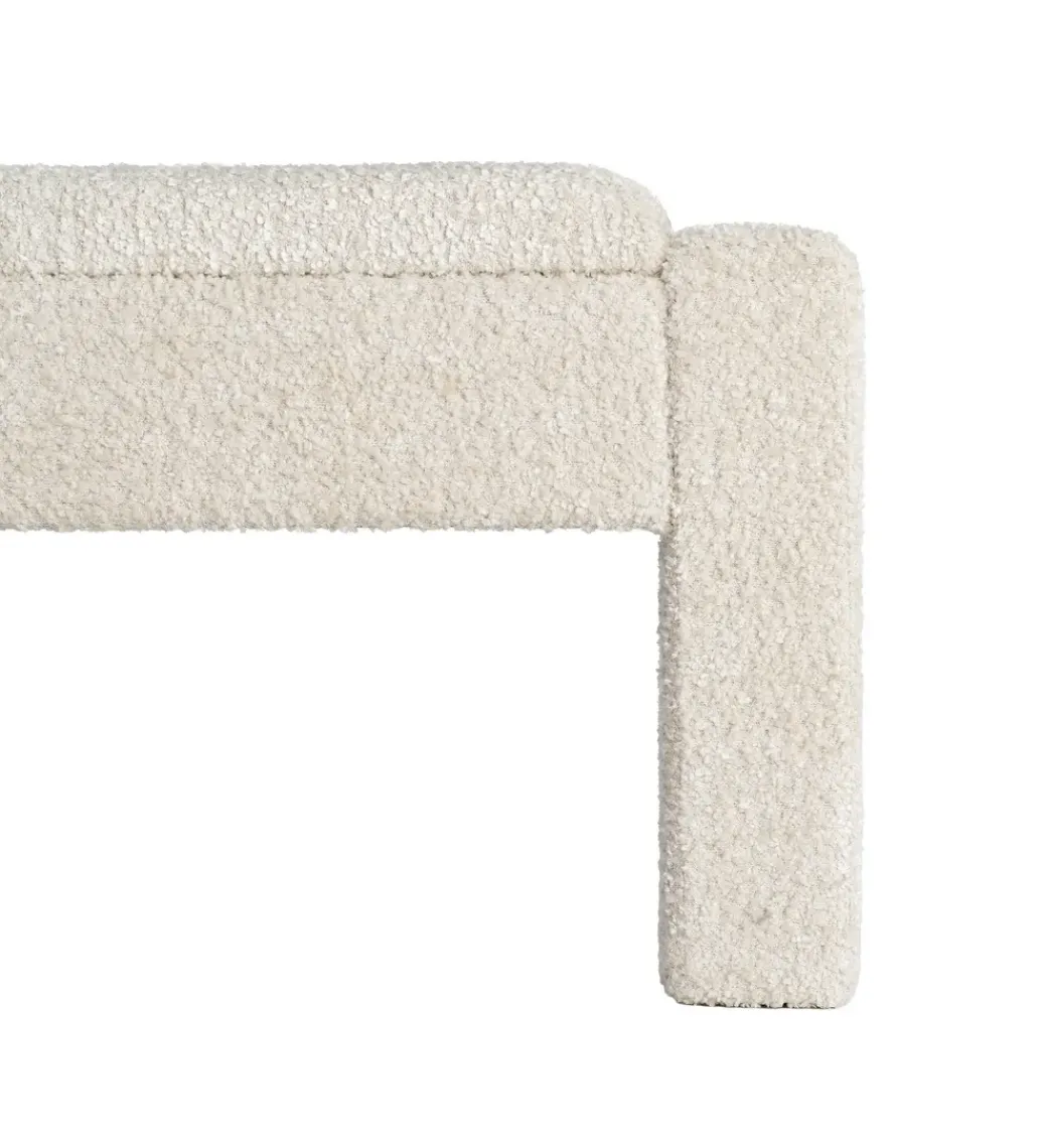 Ławka WESTEMA 117 cm kremowa*Zona-Design