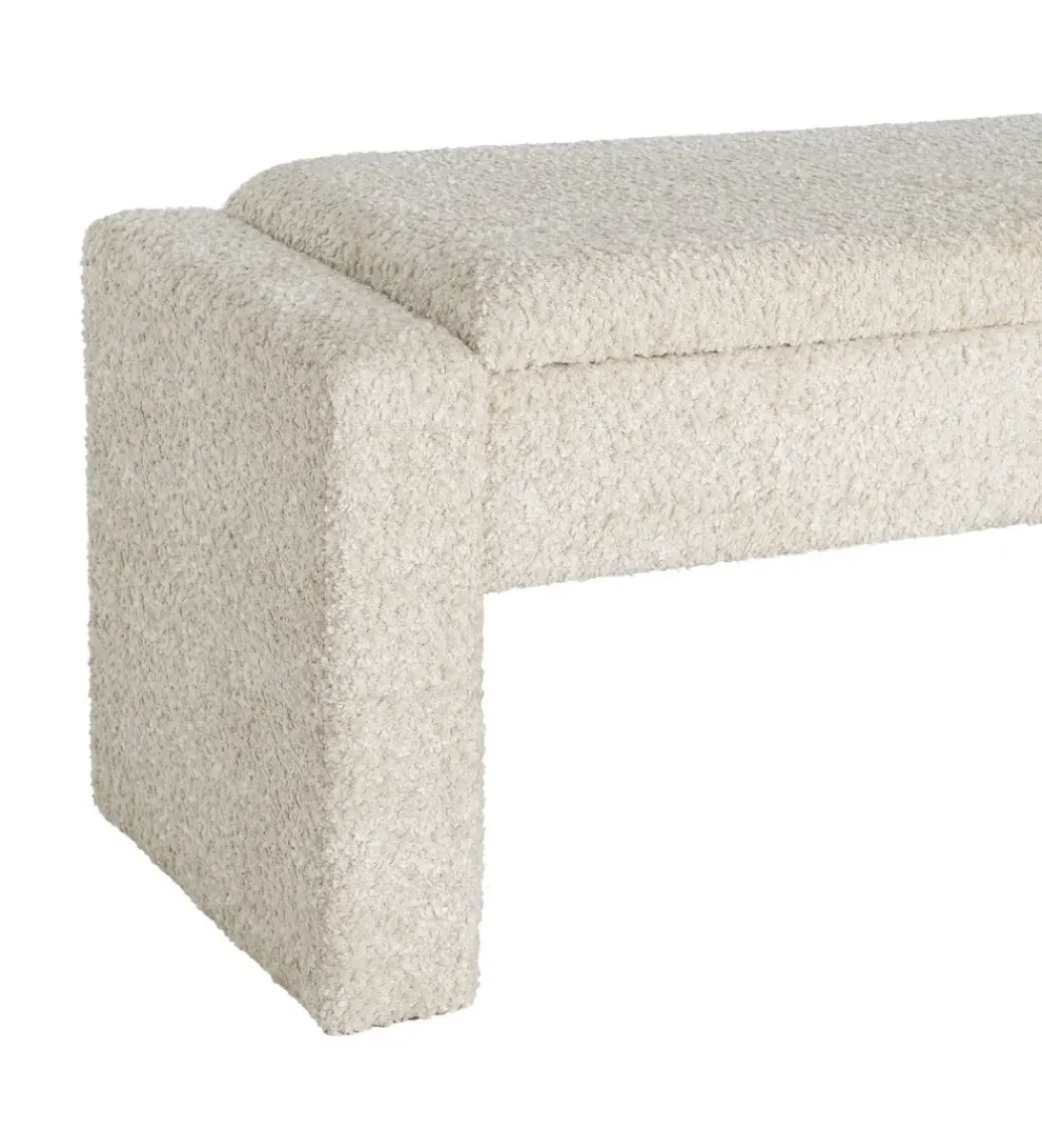 Ławka WESTEMA 117 cm kremowa*Zona-Design