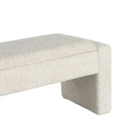 Ławka WESTEMA 117 cm kremowa*Zona-Design