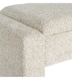 Ławka WESTEMA 117 cm kremowa*Zona-Design