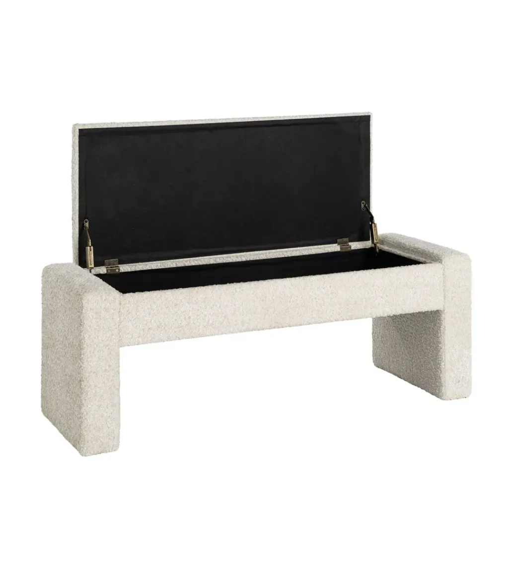 Ławka WESTEMA 117 cm kremowa*Zona-Design