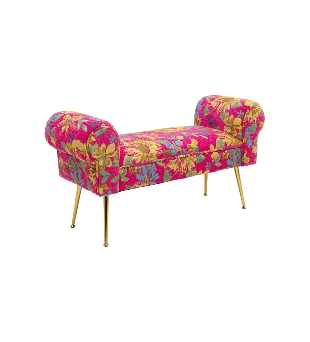 Ławka WING FLOWER FEVER 100 cm różowa*KARE Online