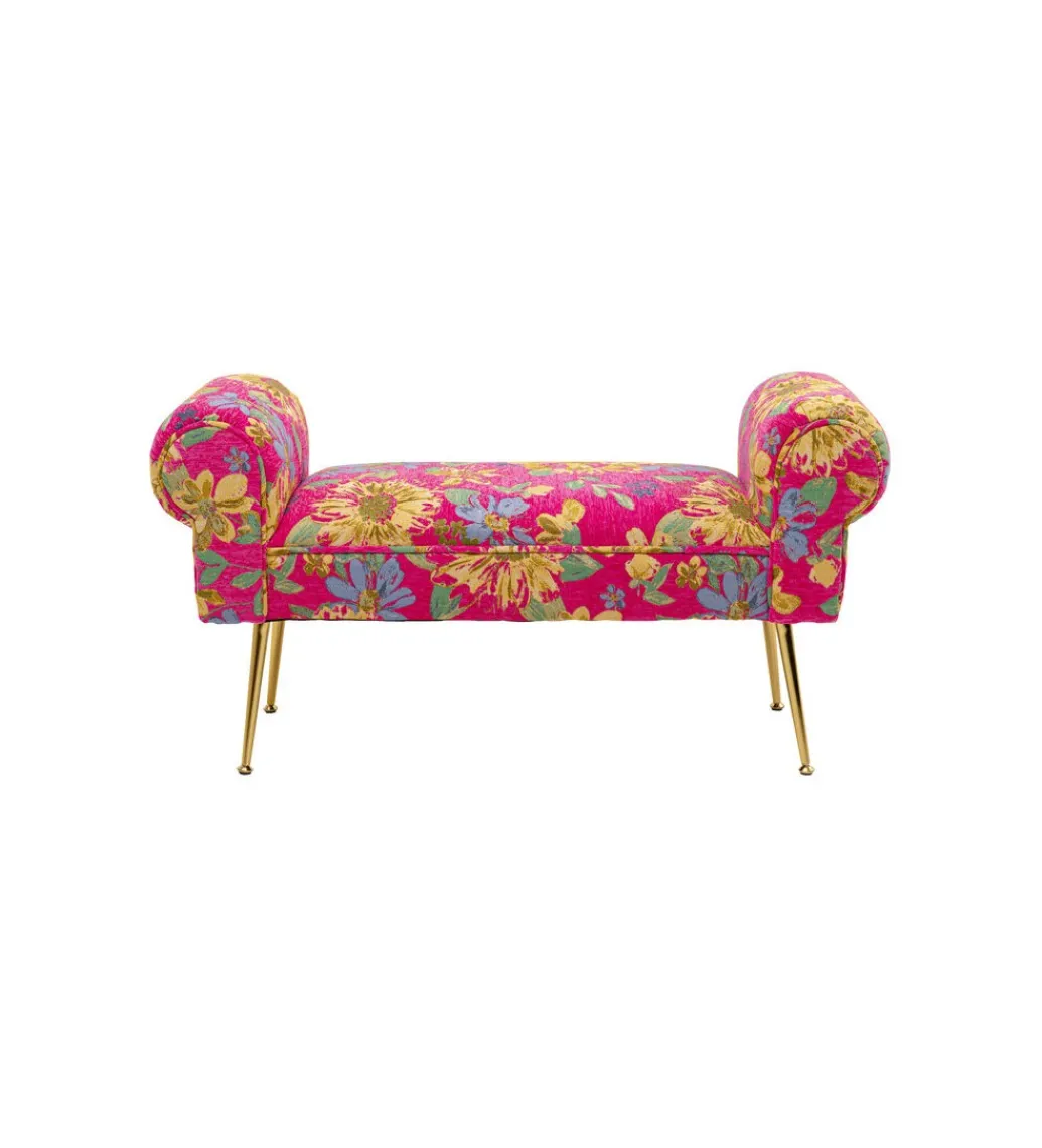 Ławka WING FLOWER FEVER 100 cm różowa*KARE Online