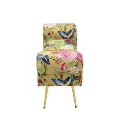 Ławka WING FLOWER FEVER 100 cm żółta*KARE Sale