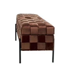 Ławka ze schowkiem WEAVE 121 cm mocca*KARE Hot