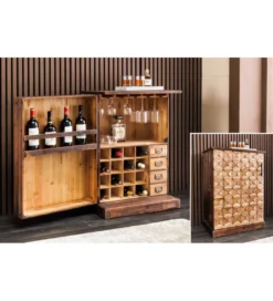 Barek BODEGA 90 cm naturalny*Invicta Interior Clearance