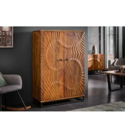 Barek komoda DAVIDE Scorpion 140 cm drewno mango brąz*Invicta Interior Best