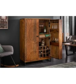 Barek komoda DAVIDE Scorpion 140 cm drewno mango brąz*Invicta Interior Best